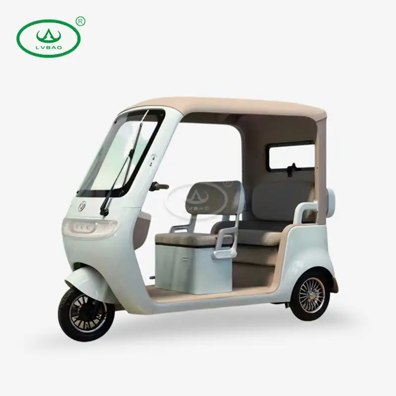 Electric Cargo Trike With Rain Cover