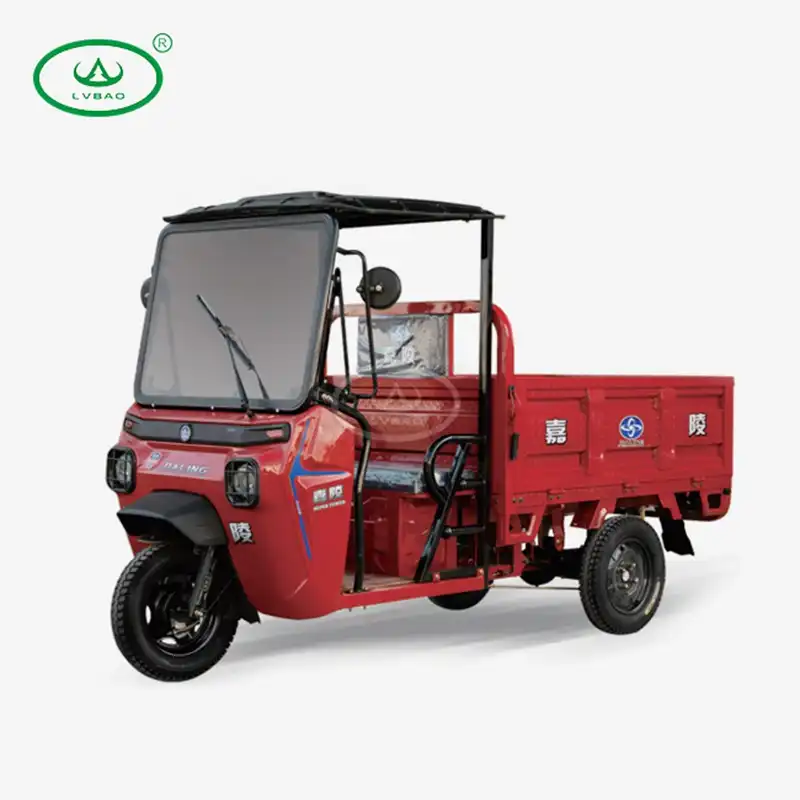 Electric Cargo Tricycle Truck With Canopy